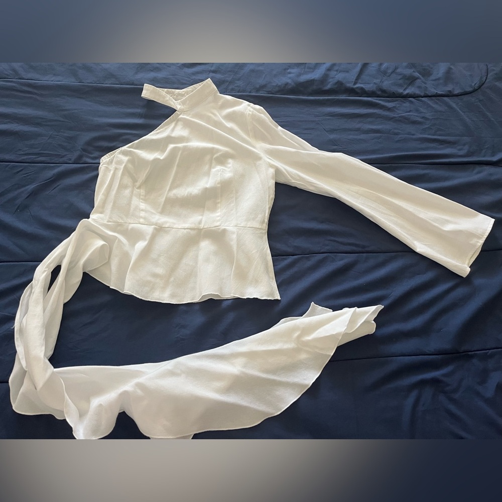 White blouse, white shirt